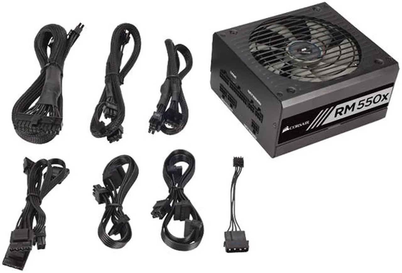 Alt view image 7 of 7 - CORSAIR RMx Series RM550X 550W 80 PLUS GOLD Haswell Ready Full Modular ATX12V & EPS12V SLI and Crossfire Ready Power Supply
