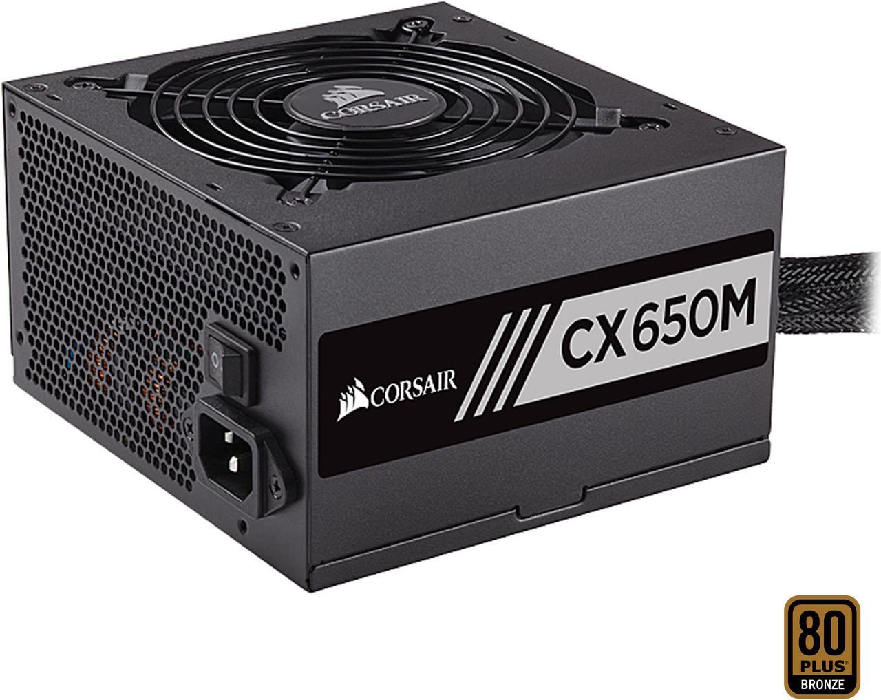 Main image of CORSAIR CX-M Series CX650M 650W 80 PLUS BRONZE Haswell Ready ATX12V & EPS12V Semi-Modular Power Supply CP-9020103-NA