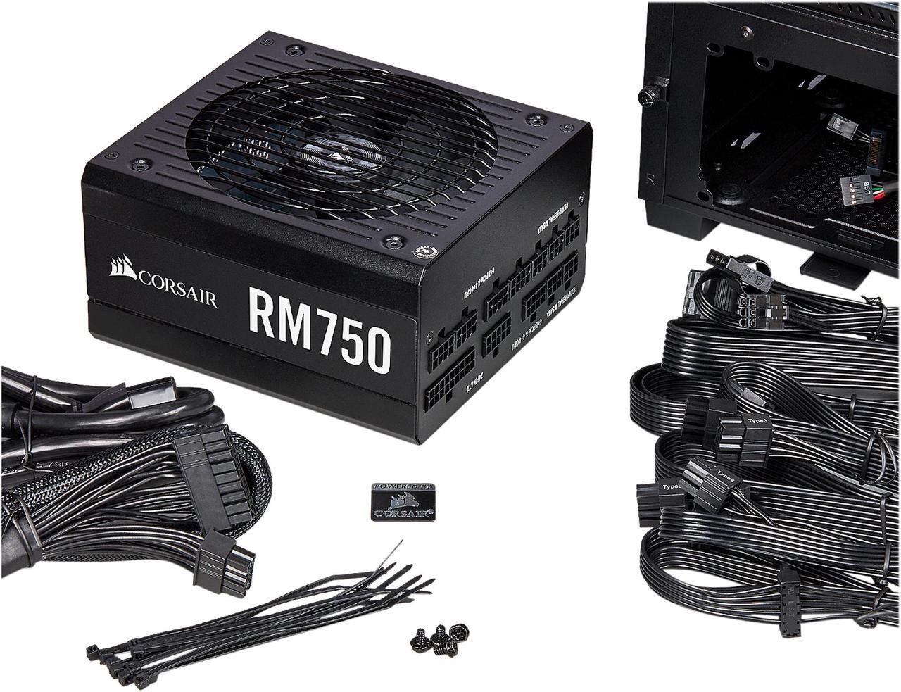 Alt view image 2 of 8 - CORSAIR RM Series RM750 CP-9020195-NA 750 W ATX12V v2.52 / EPS12V v2.92 SLI Ready CrossFire Ready 80 PLUS GOLD Certified Full Modular Power Supply
