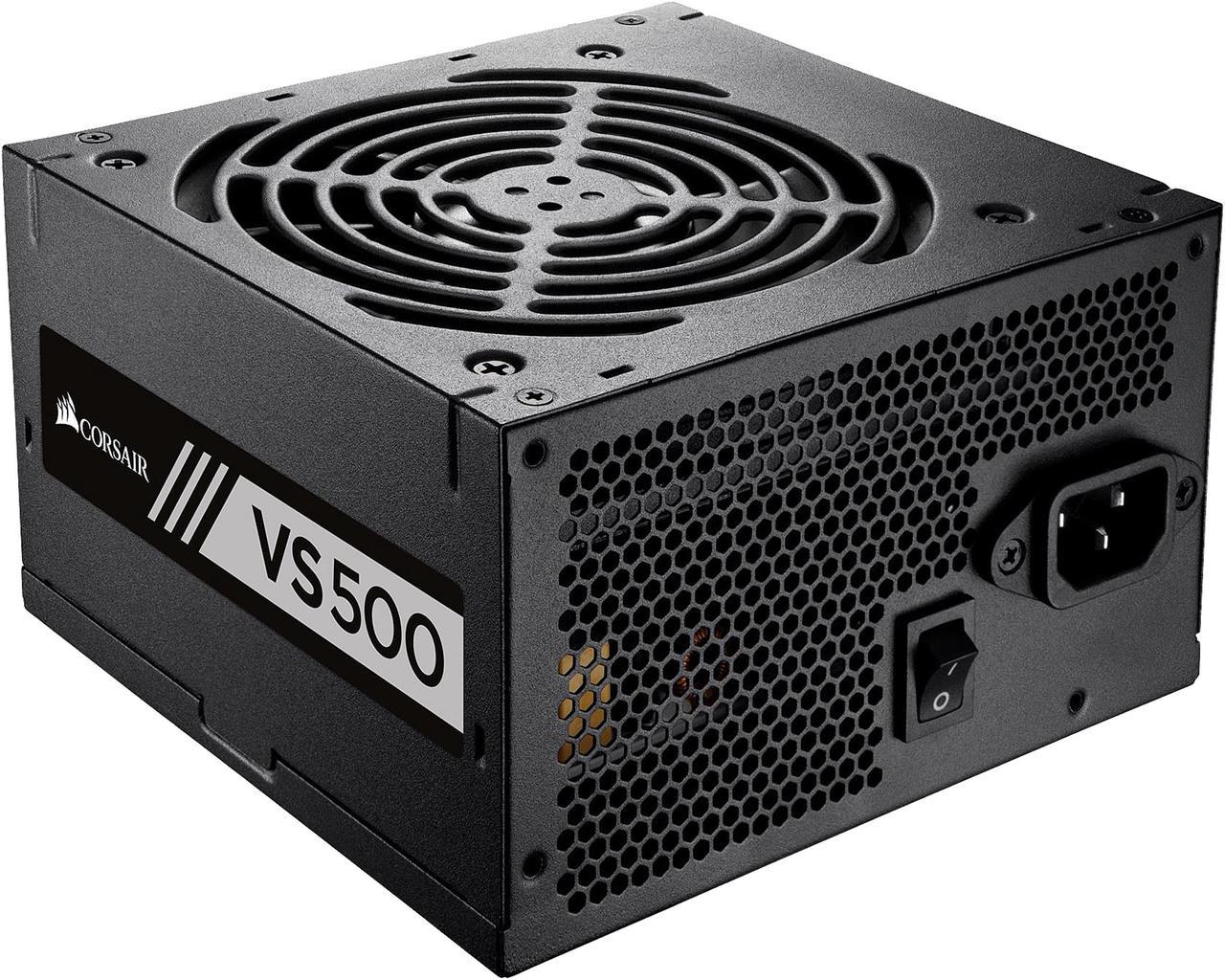 CORSAIR VS Series VS500 (CP-9020118-NA) 500W ATX12V / EPS12V 80 PLUS Certified Active PFC Power Supply