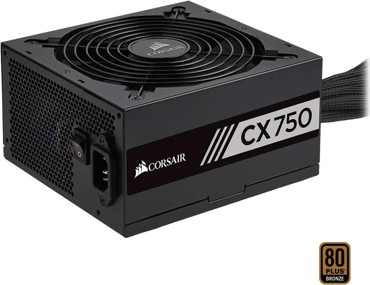 Main image of CORSAIR CX Series CX750 (New) CP-9020123-NA 750 W ATX12V 80 PLUS BRONZE Certified Non-Modular Active PFC Power Supply