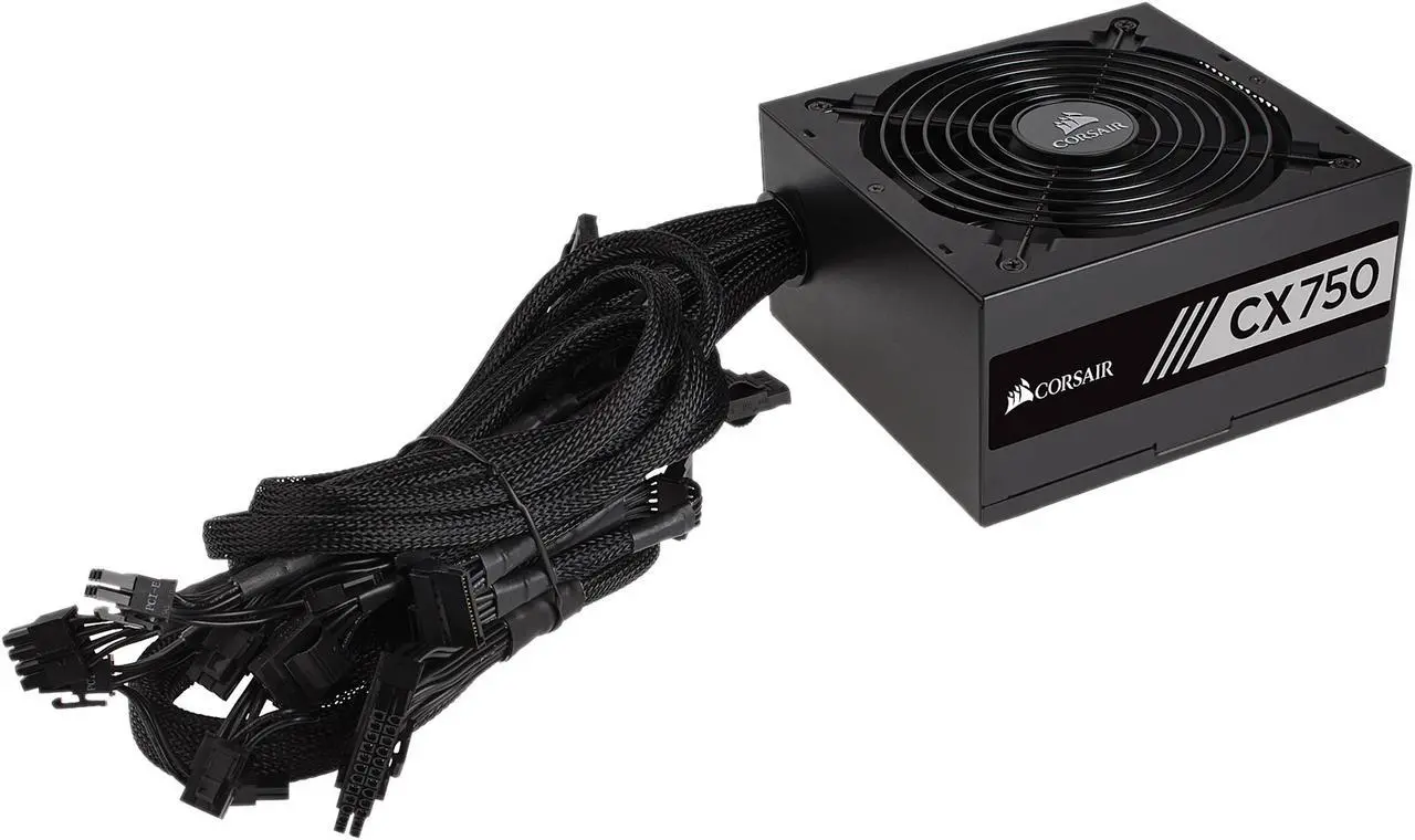 Alt view image 7 of 8 - CORSAIR CX Series CX750 (New) CP-9020123-NA 750 W ATX12V 80 PLUS BRONZE Certified Non-Modular Active PFC Power Supply