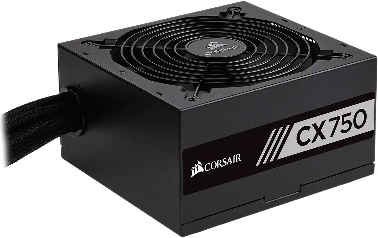 Alt view image 2 of 8 - CORSAIR CX Series CX750 (New) CP-9020123-NA 750 W ATX12V 80 PLUS BRONZE Certified Non-Modular Active PFC Power Supply