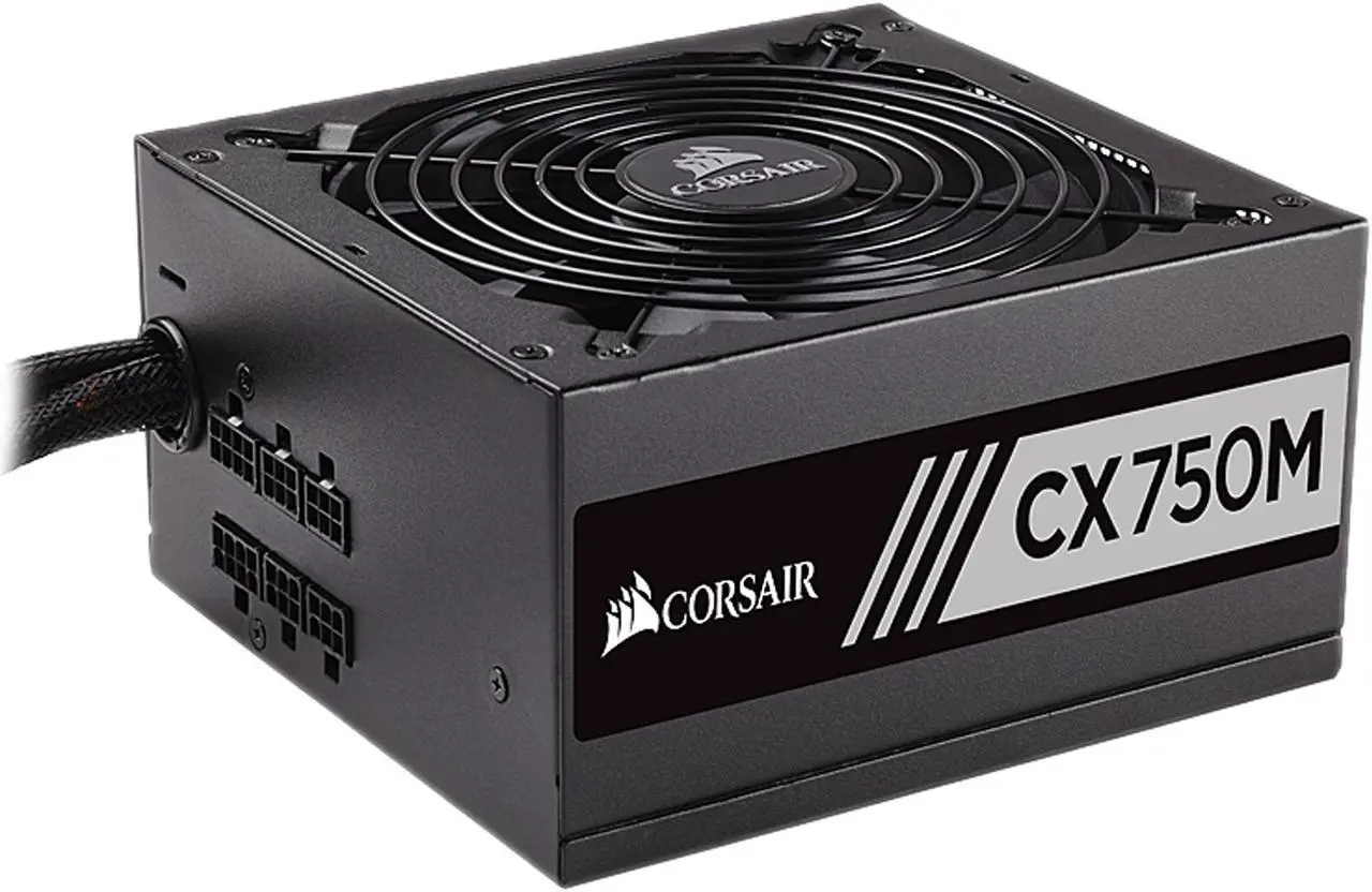 Alt view image 3 of 10 - CORSAIR CX750M V2 (2017 Edition) CP-9020154-NA 750 W ATX12V v2.4 / EPS12V 2.92 80 PLUS BRONZE Certified Semi-Modular Active PFC PFC Power Supply