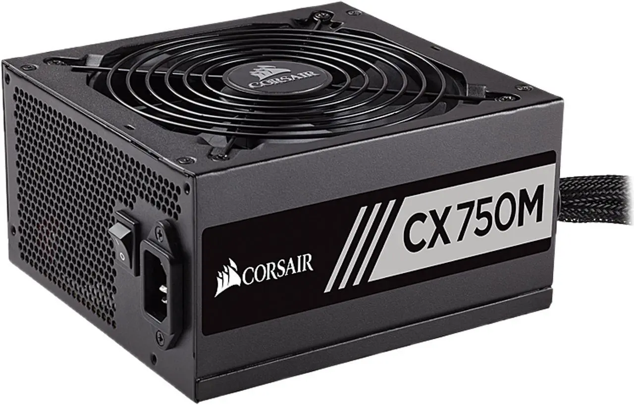 Main image of CORSAIR CX750M V2 (2017 Edition) CP-9020154-NA 750 W ATX12V v2.4 / EPS12V 2.92 80 PLUS BRONZE Certified Semi-Modular Active PFC PFC Power Supply