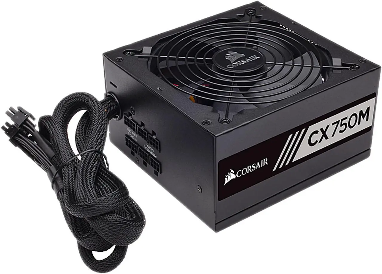 Alt view image 8 of 10 - CORSAIR CX750M V2 (2017 Edition) CP-9020154-NA 750 W ATX12V v2.4 / EPS12V 2.92 80 PLUS BRONZE Certified Semi-Modular Active PFC PFC Power Supply