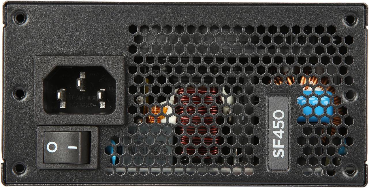 Alt view image 3 of 6 - Corsair Certified CP-9020104-NA SF Series SF450 450W 80 PLUS GOLD Active PFC Haswell Ready SFX SFX12V Micro ATX Full Modular Power Supply