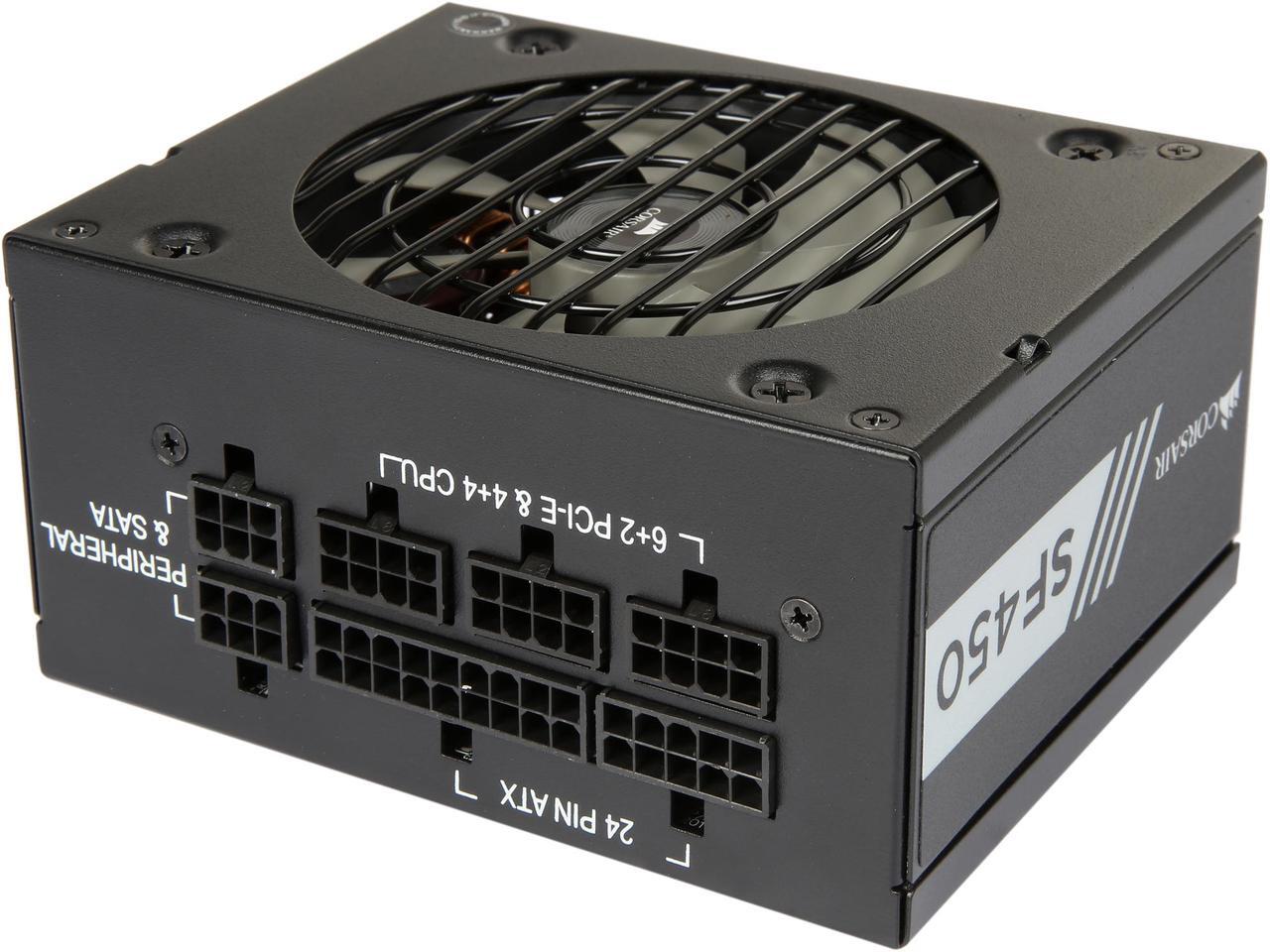 Alt view image 5 of 6 - Corsair Certified CP-9020104-NA SF Series SF450 450W 80 PLUS GOLD Active PFC Haswell Ready SFX SFX12V Micro ATX Full Modular Power Supply