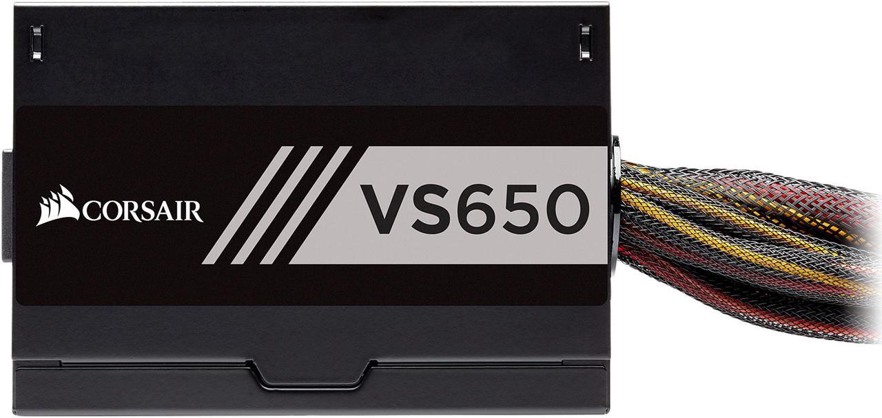Alt view image 6 of 8 - CORSAIR VS Series, VS650, 650 Watt (650W), Active PFC, 80 PLUS White Certified Power Supply