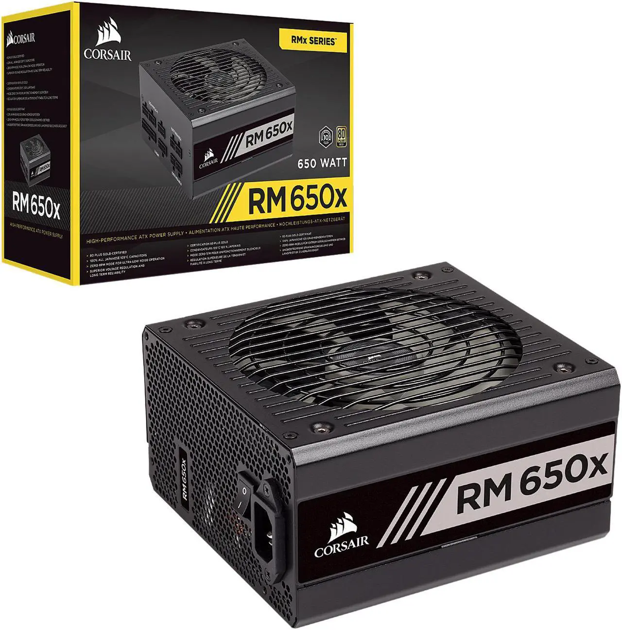 Alt view image 7 of 8 - CORSAIR RMx Series RM650x 2018 CP-9020178-NA 650 W ATX12V / EPS12V 80 PLUS GOLD Certified Full Modular Power Supply