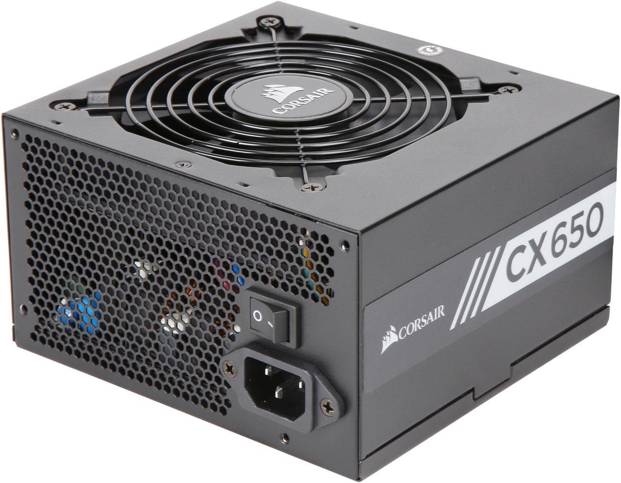 CORSAIR CX series CX650 650 W ATX12V 80 PLUS BRONZE Certified Non-Modular Active PFC Power Supply