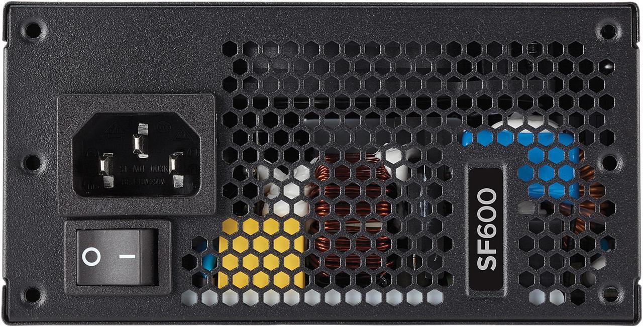 Alt view image 3 of 11 - CORSAIR SF Series SF600 CP-9020182-NA 600 W SFX 80 PLUS PLATINUM Certified Full Modular Power Supply