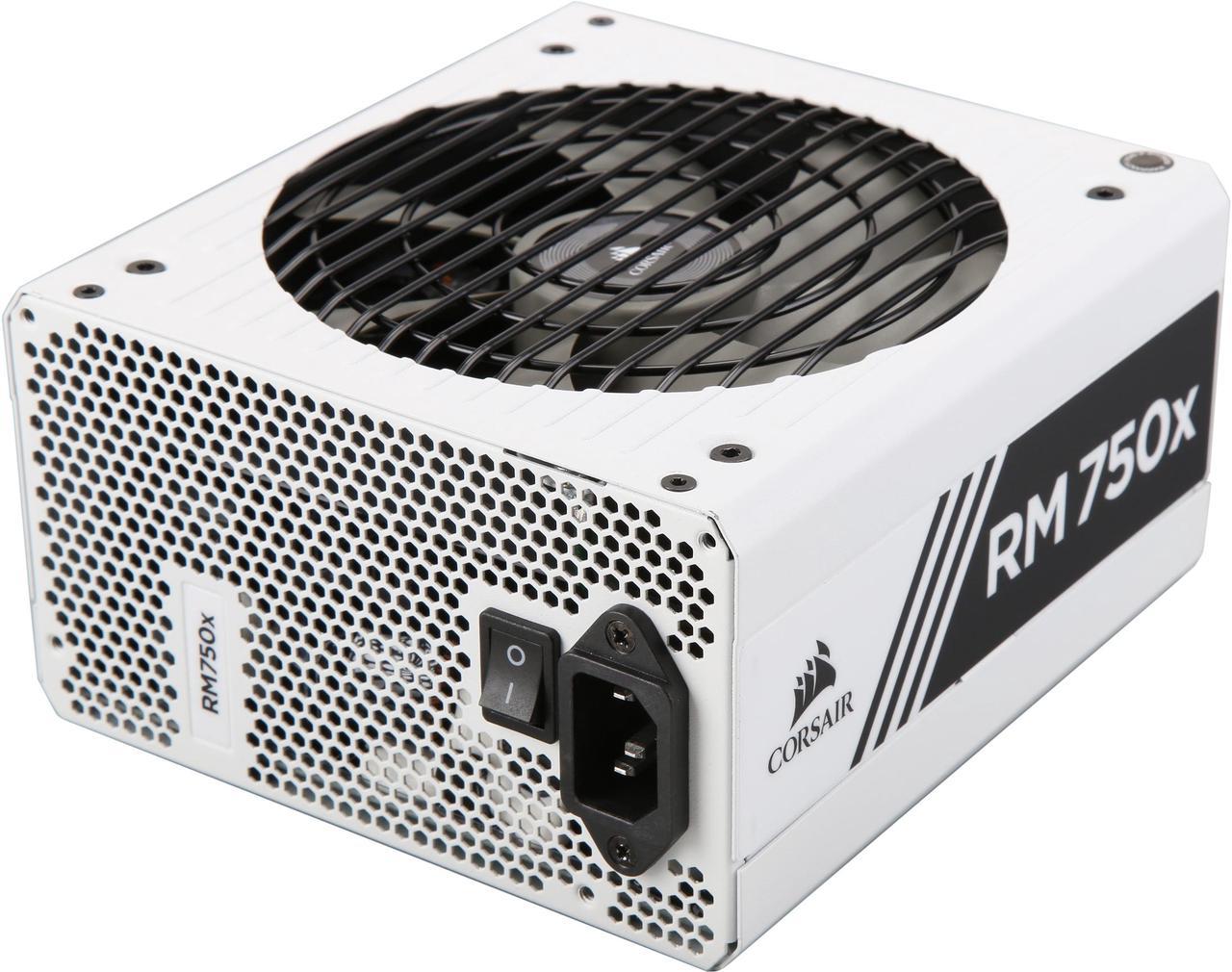 CORSAIR RMx White Series RM750x White (CP-9020187-NA) 750W 80 PLUS Gold Certified, Fully Modular Power Supply, 10 Year Warranty