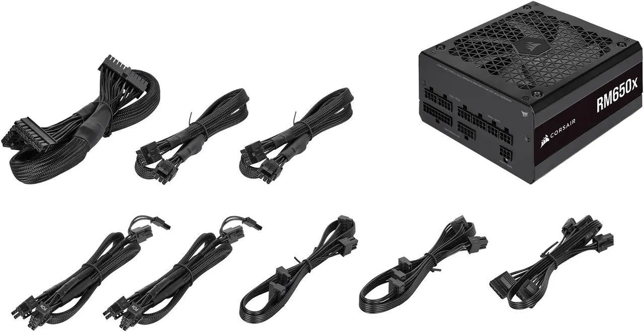 Alt view image 12 of 12 - CORSAIR RMx Series (2021) RM650x CP-9020198-NA 650 W ATX12V / EPS12V 80 PLUS GOLD Certified Full Modular Power Supply