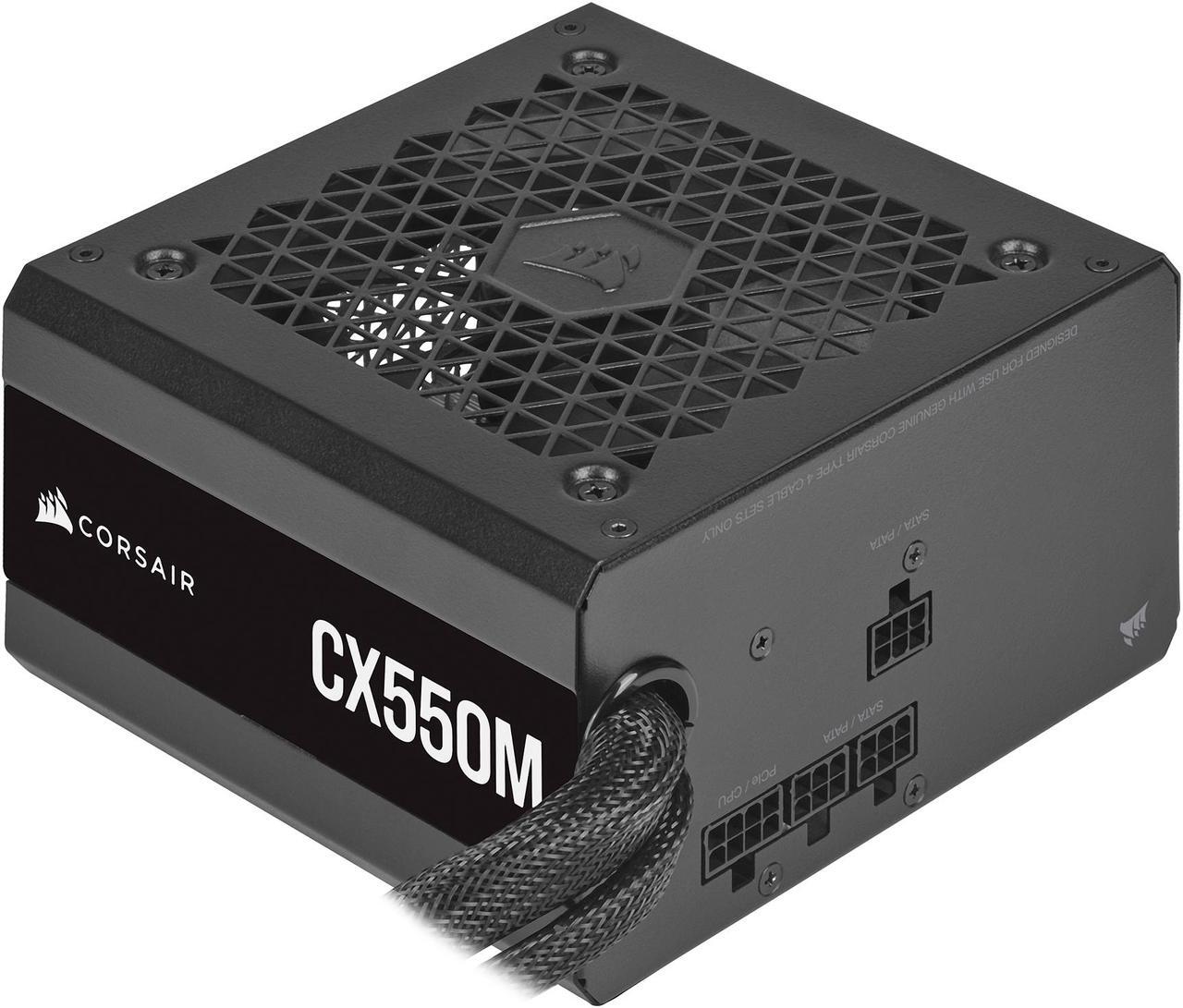 Alt view image 3 of 12 - CORSAIR CX-M Series CX550M 550 W ATX 80 PLUS BRONZE Certified Semi-Modular Power Supply