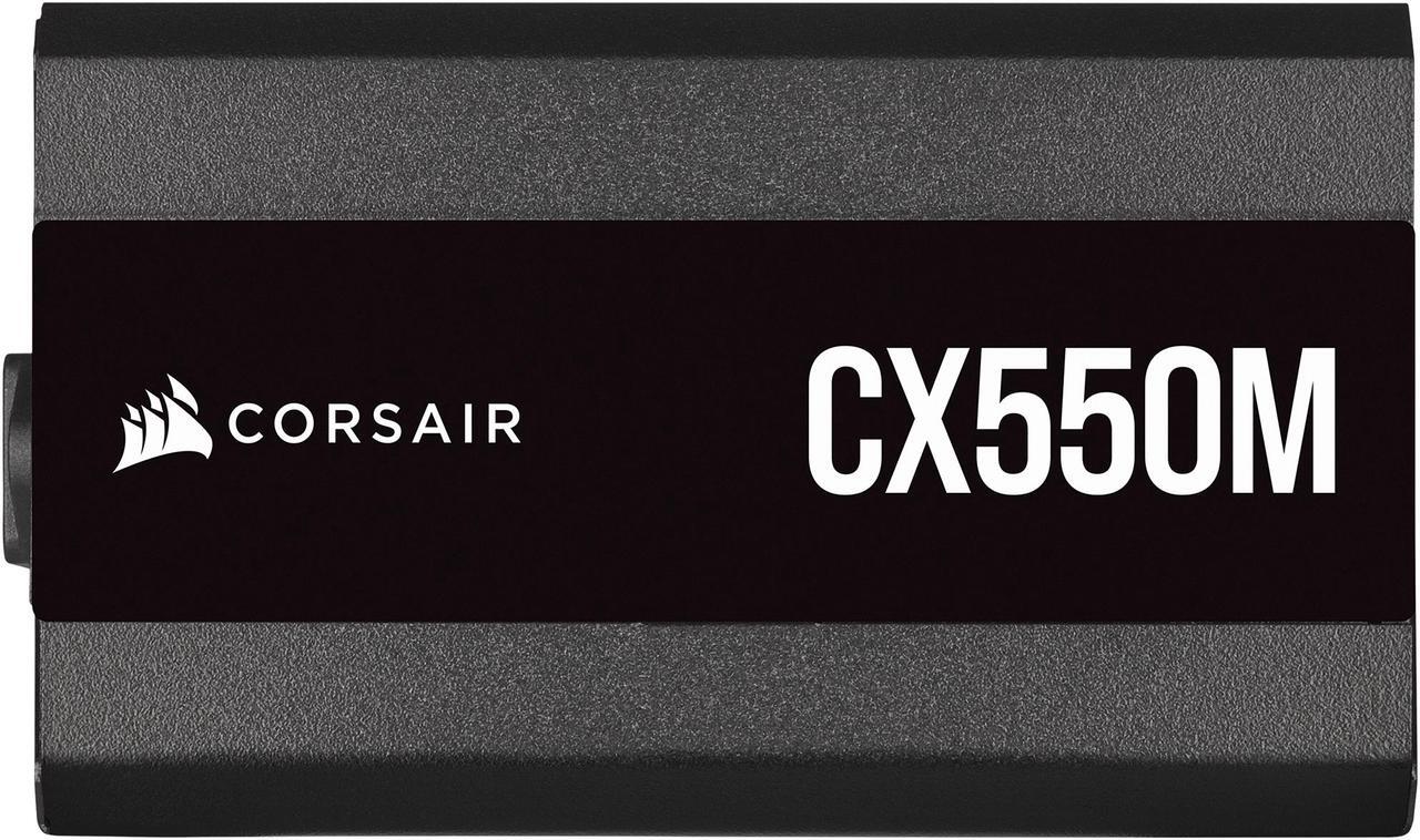 Alt view image 10 of 12 - CORSAIR CX-M Series CX550M 550 W ATX 80 PLUS BRONZE Certified Semi-Modular Power Supply