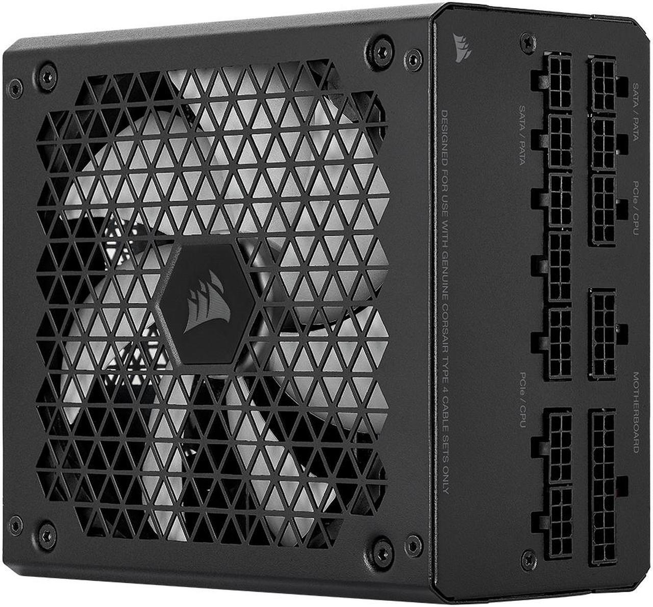 Alt view image 9 of 10 - CORSAIR HX850 Fully Modular Ultra-Low Noise ATX Power Supply - Triple EPS12V Connectors - Fluid Dynamic Bearing Fan - Zero RPM Fan  Mode - 105°C Japanese Capacitors - 80 PLUS Platinum Efficiency