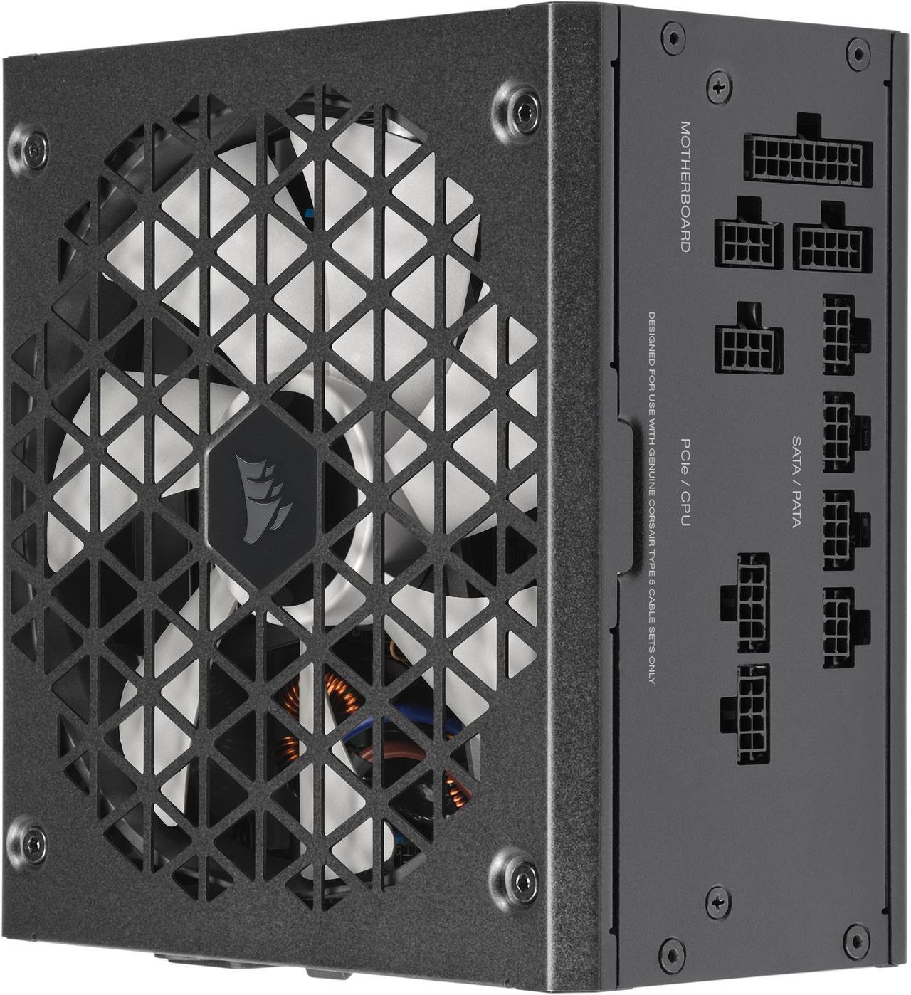Alt view image 5 of 12 - CORSAIR RMx SHIFT Series™ RM750x 80 PLUS Gold Fully Modular ATX Power Supply - Modular Side Interface - ATX 3.0 & PCIe 5.0 Compliant -  Zero RPM Fan Mode - 105°C-Rated Capacitors - 80 PLU Power Supply