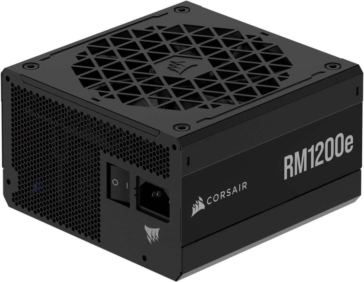Alt view image 2 of 7 - CORSAIR RMe Series RM1200e ATX Power Supply – Fully Modular – ATX 3.1 – 80 PLUS Gold – Cybenetics Platinum – Low-Noise – 1200 Watts – Ten-Year Warranty
