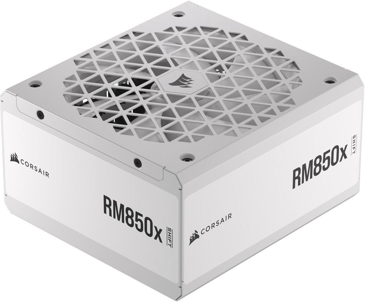 CORSAIR RMx Shift White Series, RM850x Shift White, 850 Watt, 80 PLUS GOLD, Fully Modular Power Suppl