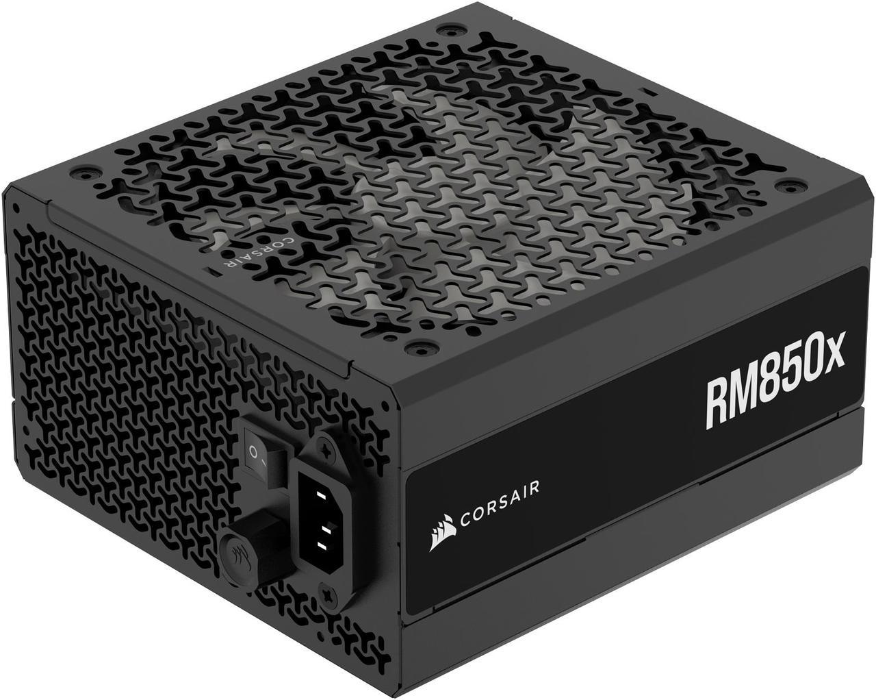 CORSAIR RMx Series RM850x ATX Power Supply - Fully Modular - ATX 3.1 - PCIe 5.1 - Cybenetics Gold - Low-Noise - Japanese Capacitors - 850 Watts