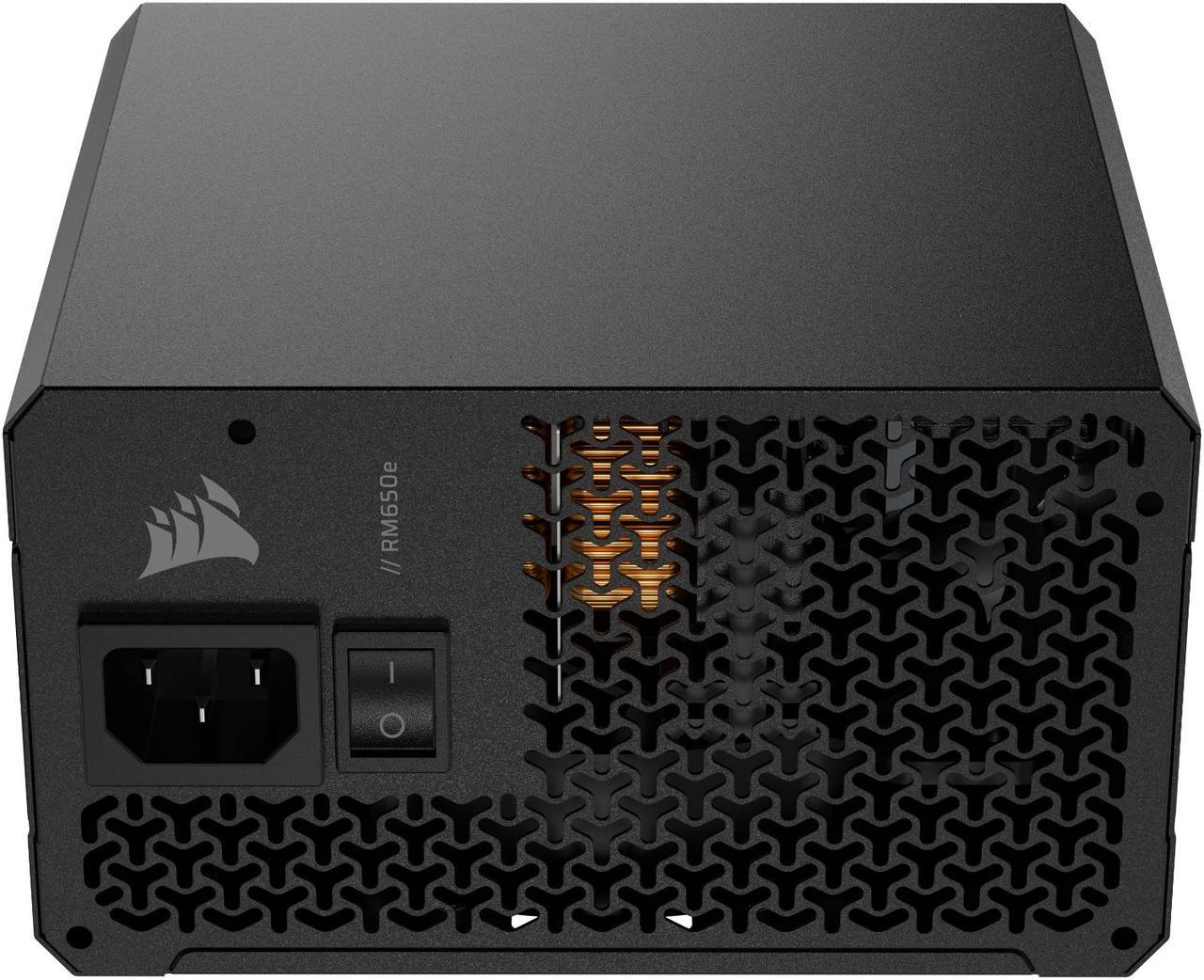 Alt view image 4 of 9 - CORSAIR RMx Series RM650e 650 W ATX 3.1 Compatible Cybenetics Gold Full Modular Power Supply