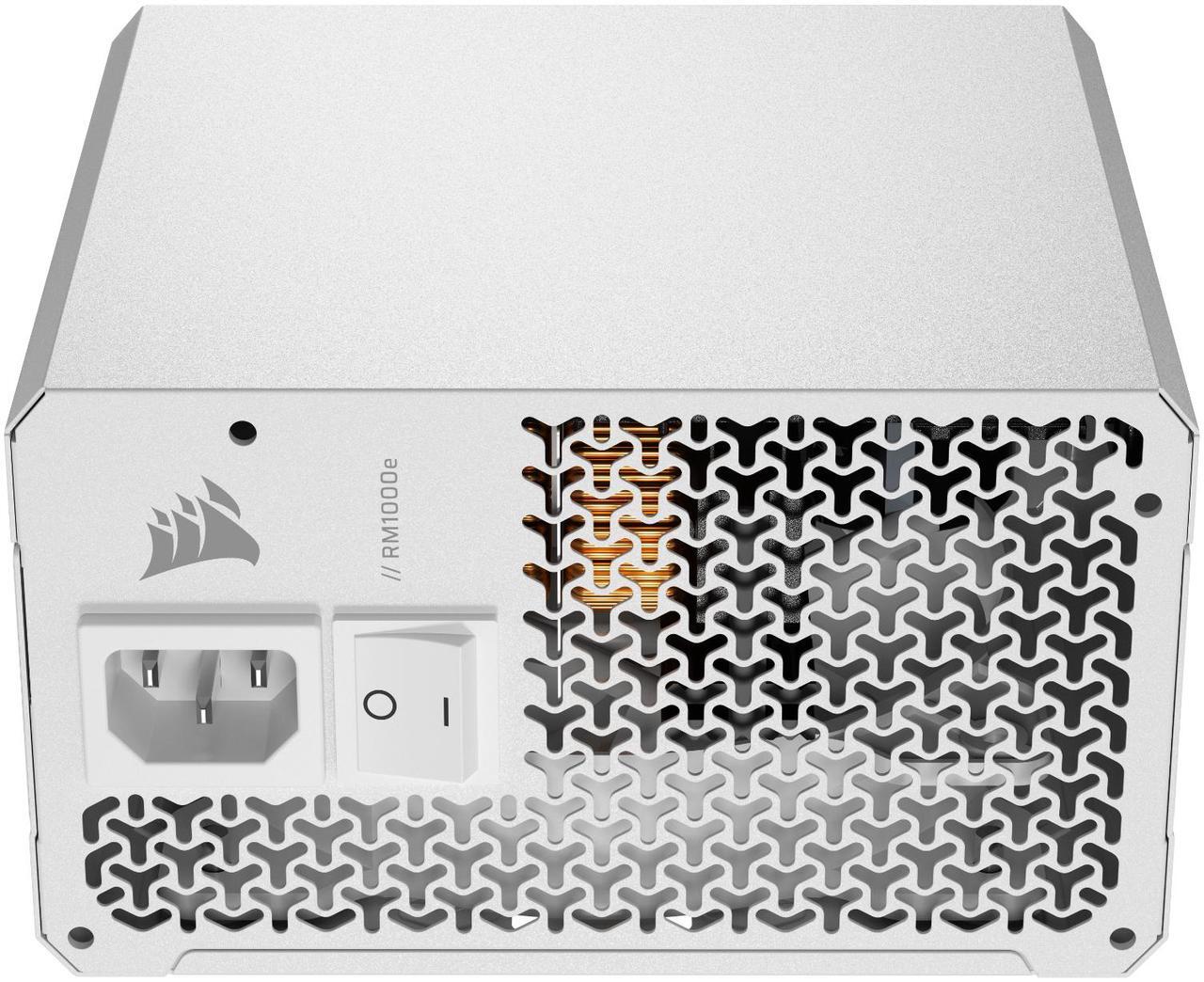 Main image of CORSAIR RM1000e Fully Modular Low-Noise ATX Power Supply - ATX 3.1 & PCIe 5.1 Compliant - 105°C-Rated Capacitors - Cybenetics Gold Efficiency