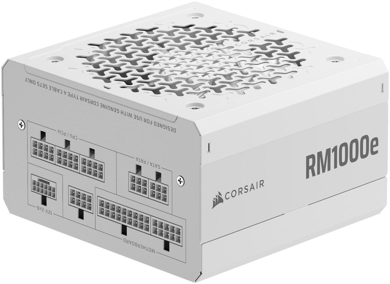 Alt view image 5 of 8 - CORSAIR RM1000e Fully Modular Low-Noise ATX Power Supply - ATX 3.1 & PCIe 5.1 Compliant - 105°C-Rated Capacitors - Cybenetics Gold Efficiency