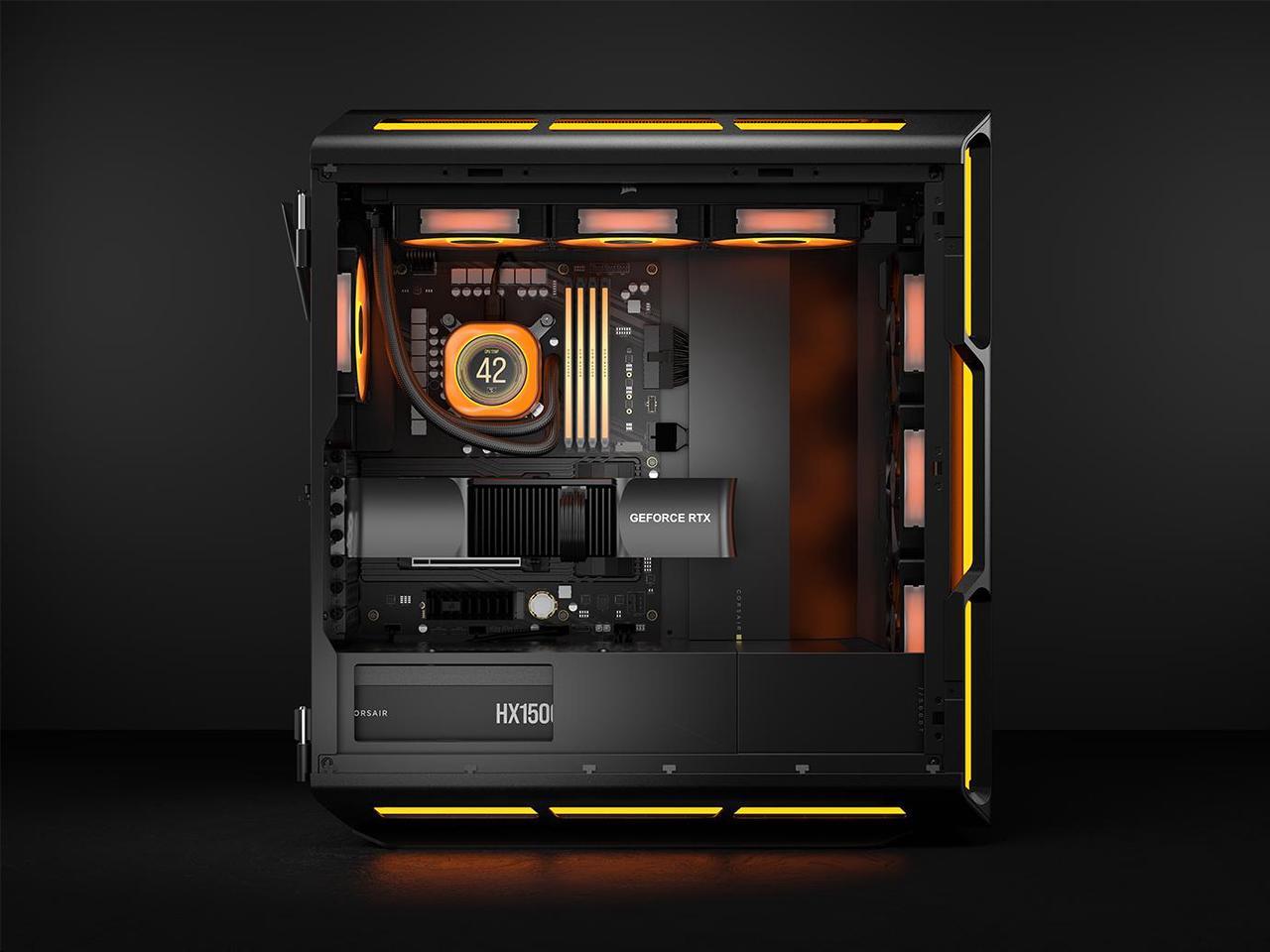 Alt view image 5 of 7 - CORSAIR HX1500i 1500 W ATX 3.1 Compatible Up to 92% efficiency Full Modular Power Supplies