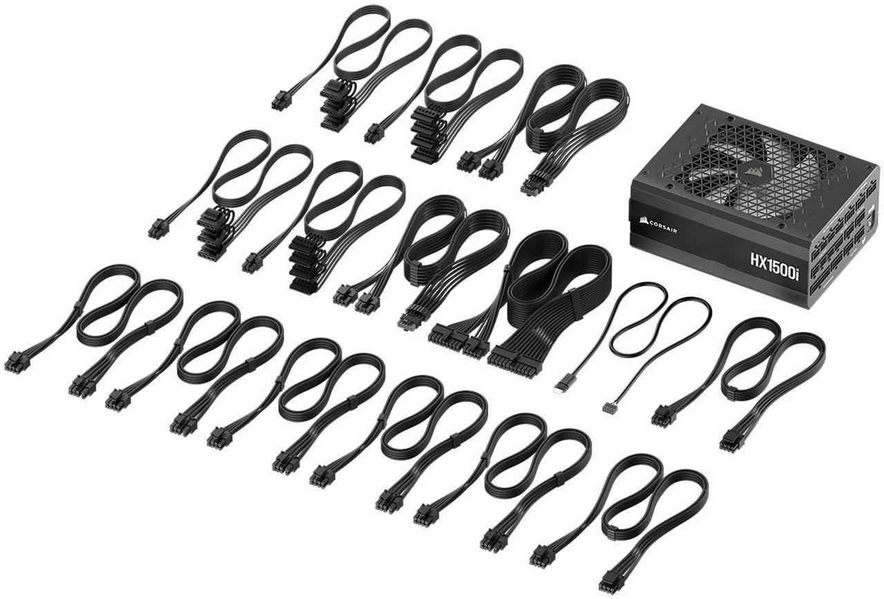 Alt view image 7 of 7 - CORSAIR HX1500i 1500 W ATX 3.1 Compatible Up to 92% efficiency Full Modular Power Supplies