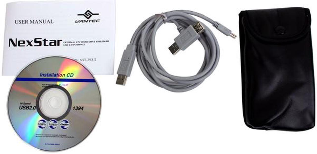 Alt view image 3 of 4 - VANTEC NexStar NST-250U2 Aluminum Alloy 2.5" IDE / SATA USB 2.0 External Enclosure