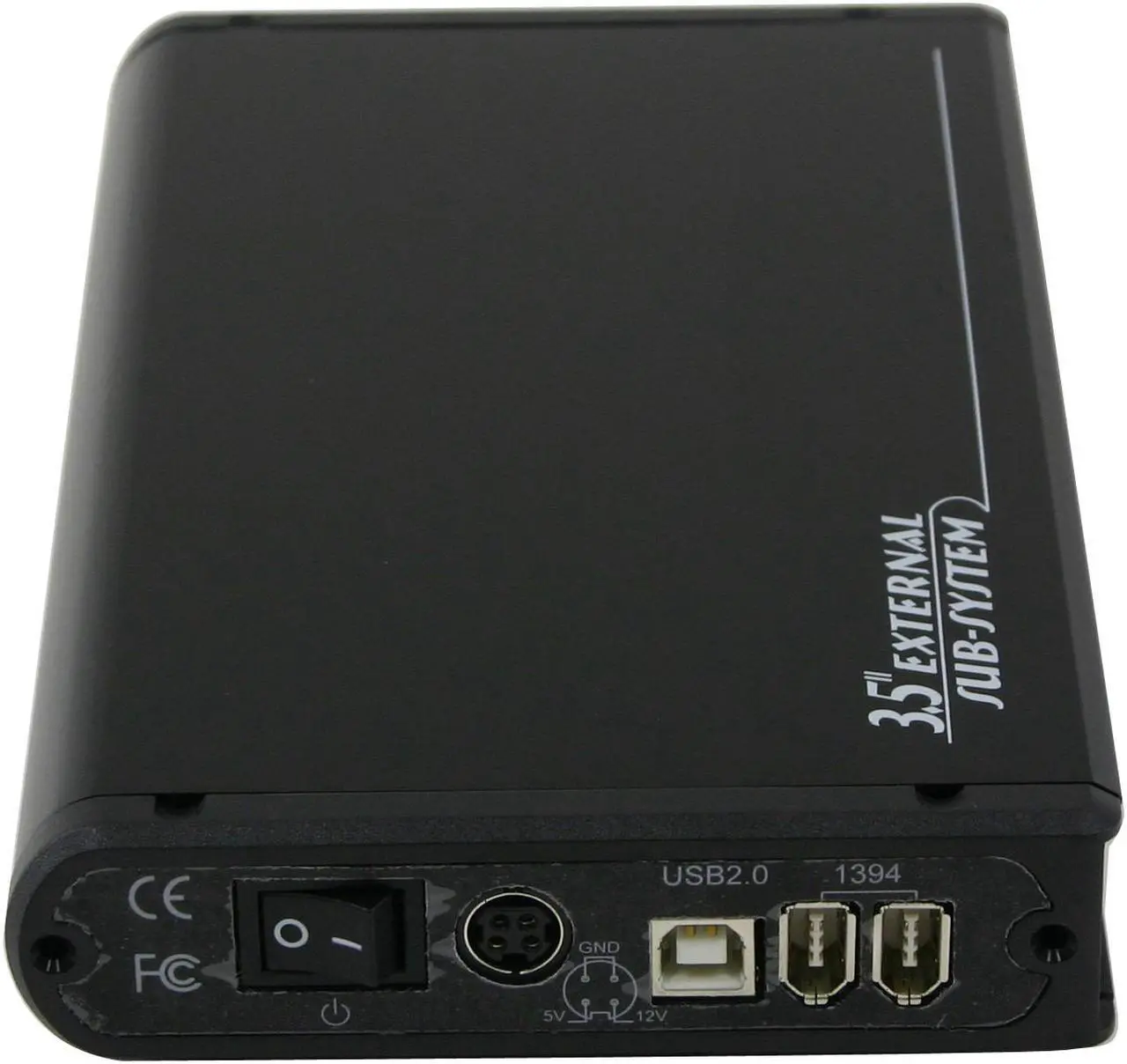 Alt view image 2 of 5 - BYTECC ME-740U2FB Aluminum 3.5" IDE USB 2.0(type B) + IEEE1394 Black External Enclosure