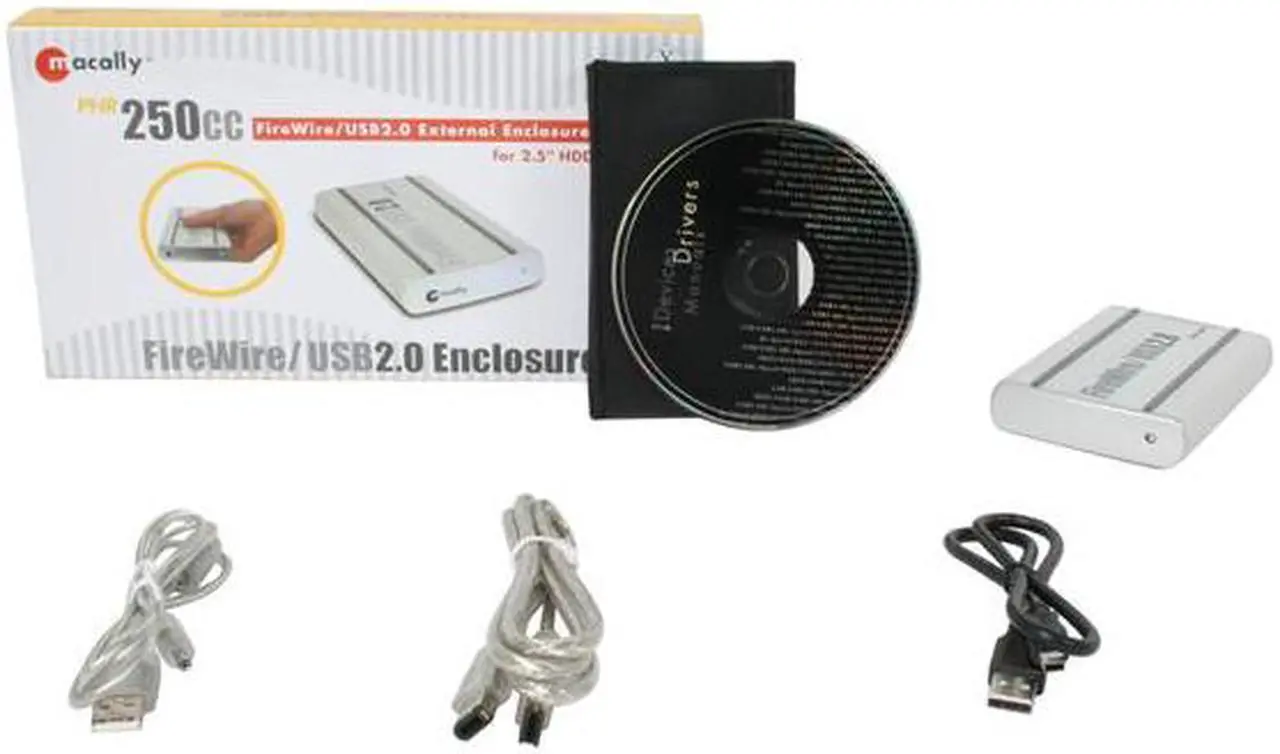 Alt view image 5 of 5 - macally PHR-250CC Aluminum 2.5" IDE USB & 1394 External Enclosure