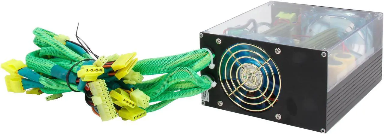Alt view image 5 of 7 - APEVIA See-Through ATX-AS500W-BK 500 W ATX12V Power Supply