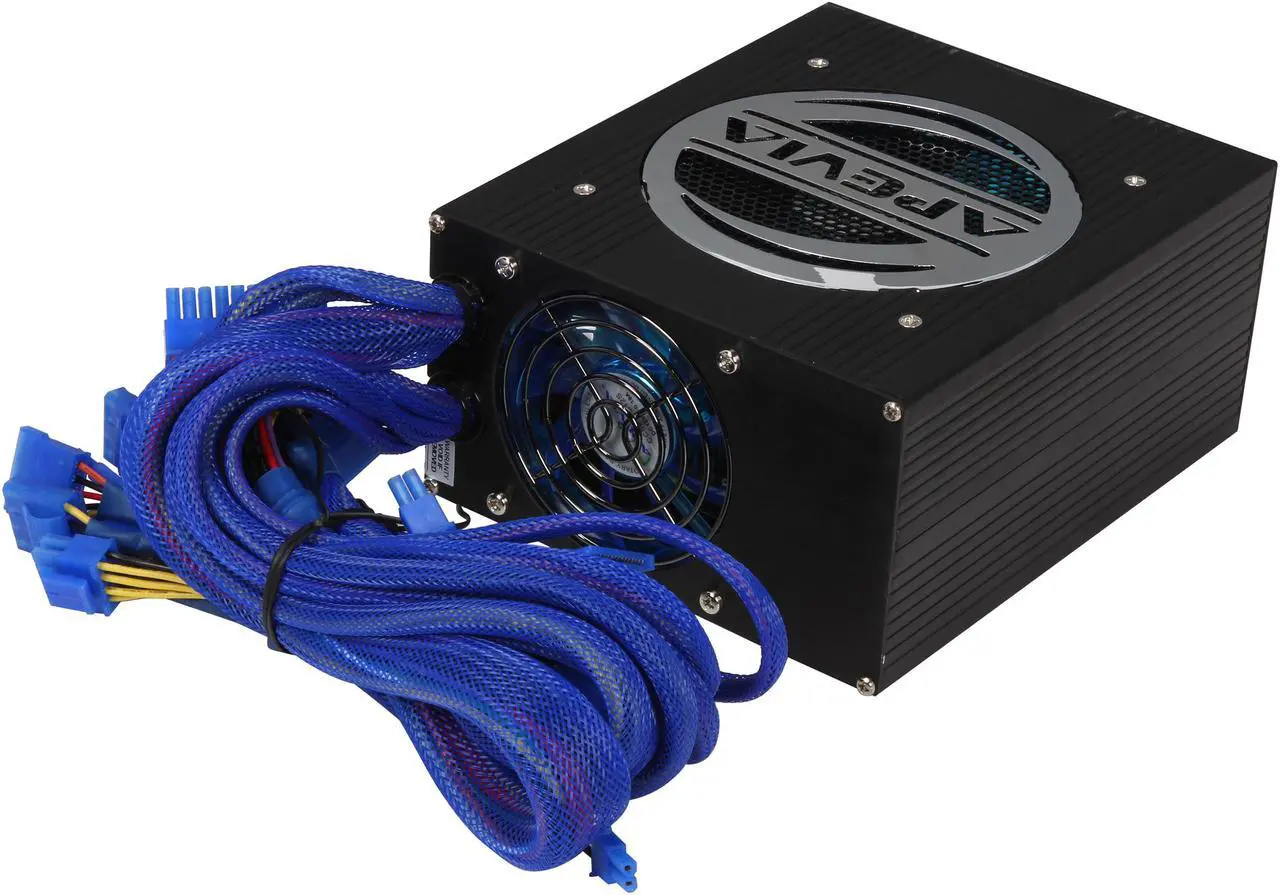 Alt view image 5 of 7 - APEVIA ATX-AS680W-BL 680 W ATX12V / EPS12V SLI Ready Power Supply