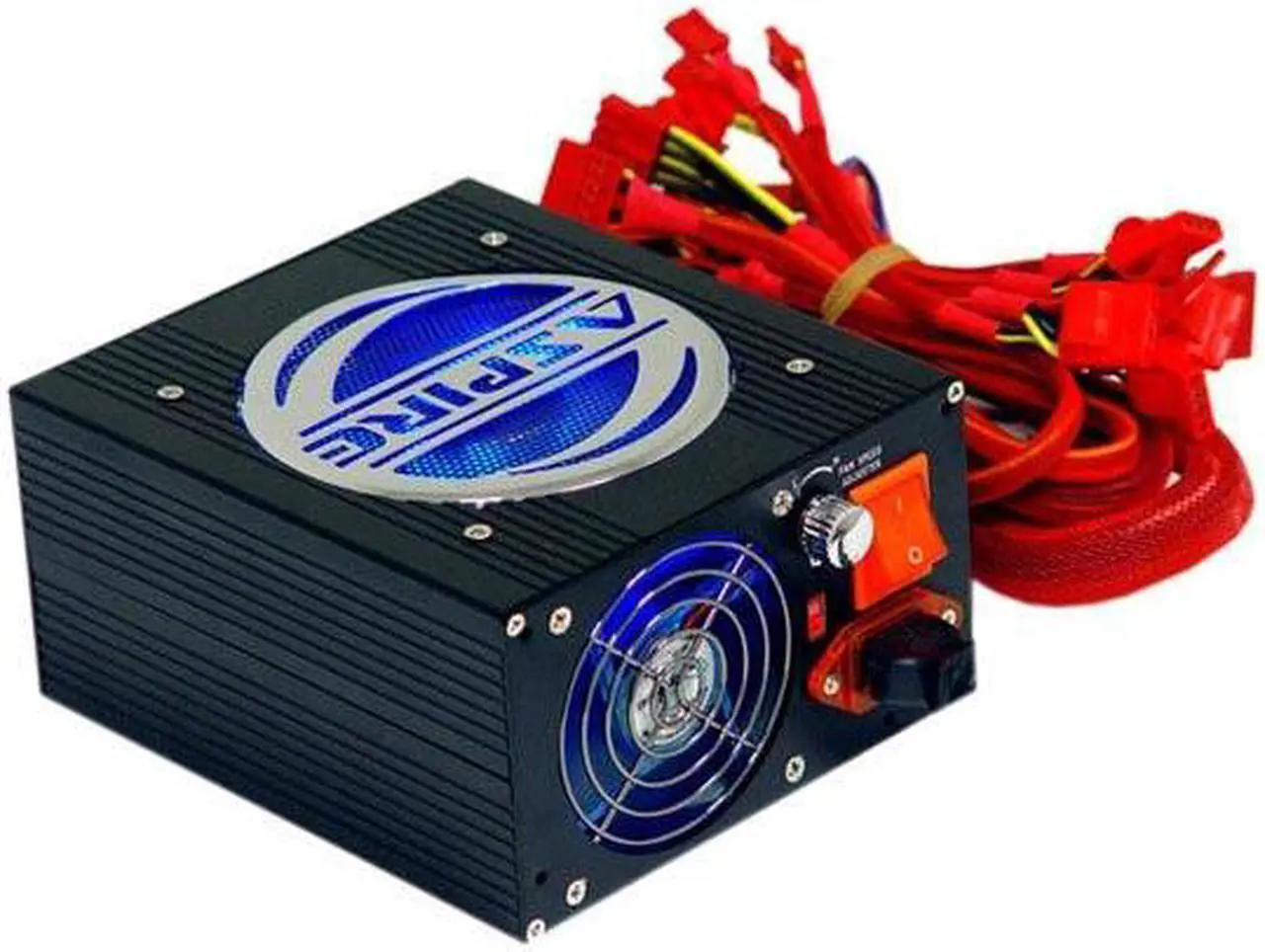 Alt view image 3 of 13 - APEVIA Dark Side ATX-AS600W-RD 600 W ATX12V / EPS12V SLI Certified CrossFire Ready Power Supply
