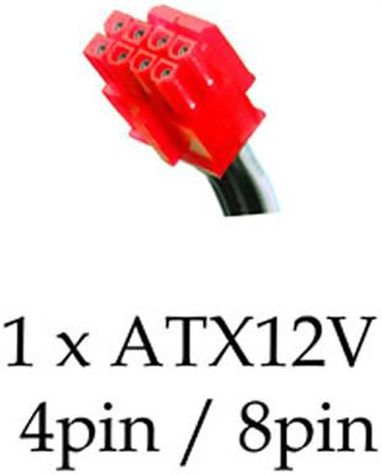 Alt view image 8 of 13 - APEVIA Dark Side ATX-AS600W-RD 600 W ATX12V / EPS12V SLI Certified CrossFire Ready Power Supply