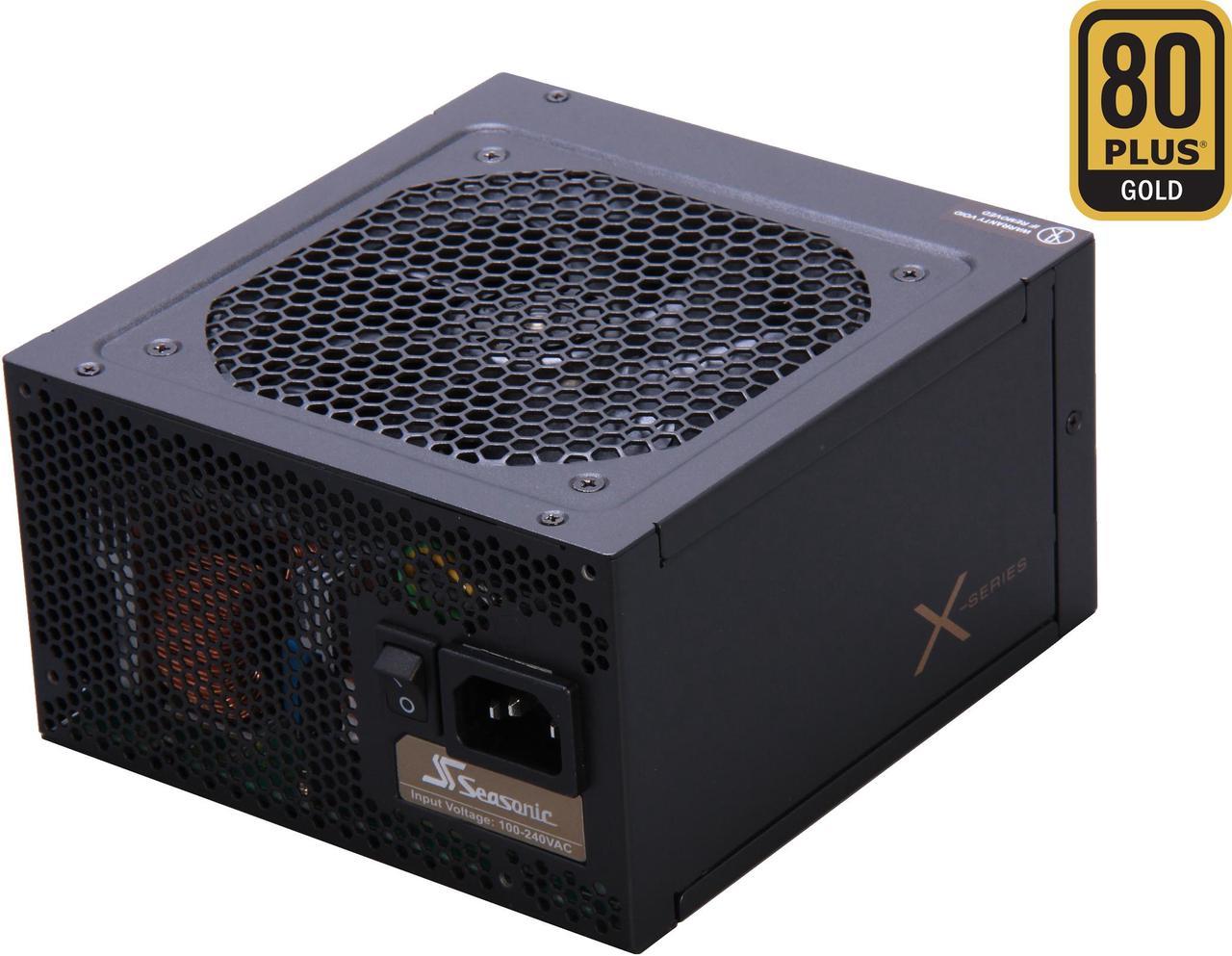 SeaSonic X Series X650 Gold (SS-650KM Active PFC F3) 650W ATX12V V2.3/EPS 12V V2.91 SLI Ready CrossFire Ready 80 PLUS GOLD Certified Full Modular Active PFC Power Supply New 4th Gen CPU Certified Hasw