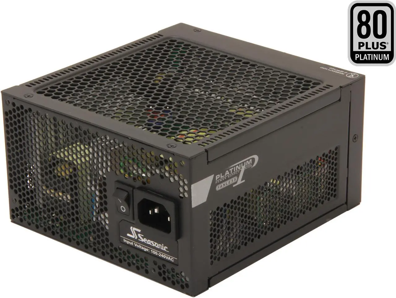 Main image of SeaSonic Platinum Series SS-400FL2 Active PFC F3 400W ATX12V Fanless 80 PLUS Platinum Certified Modular Active PFC Power Supply New 4th Gen CPU Certified Haswell Ready