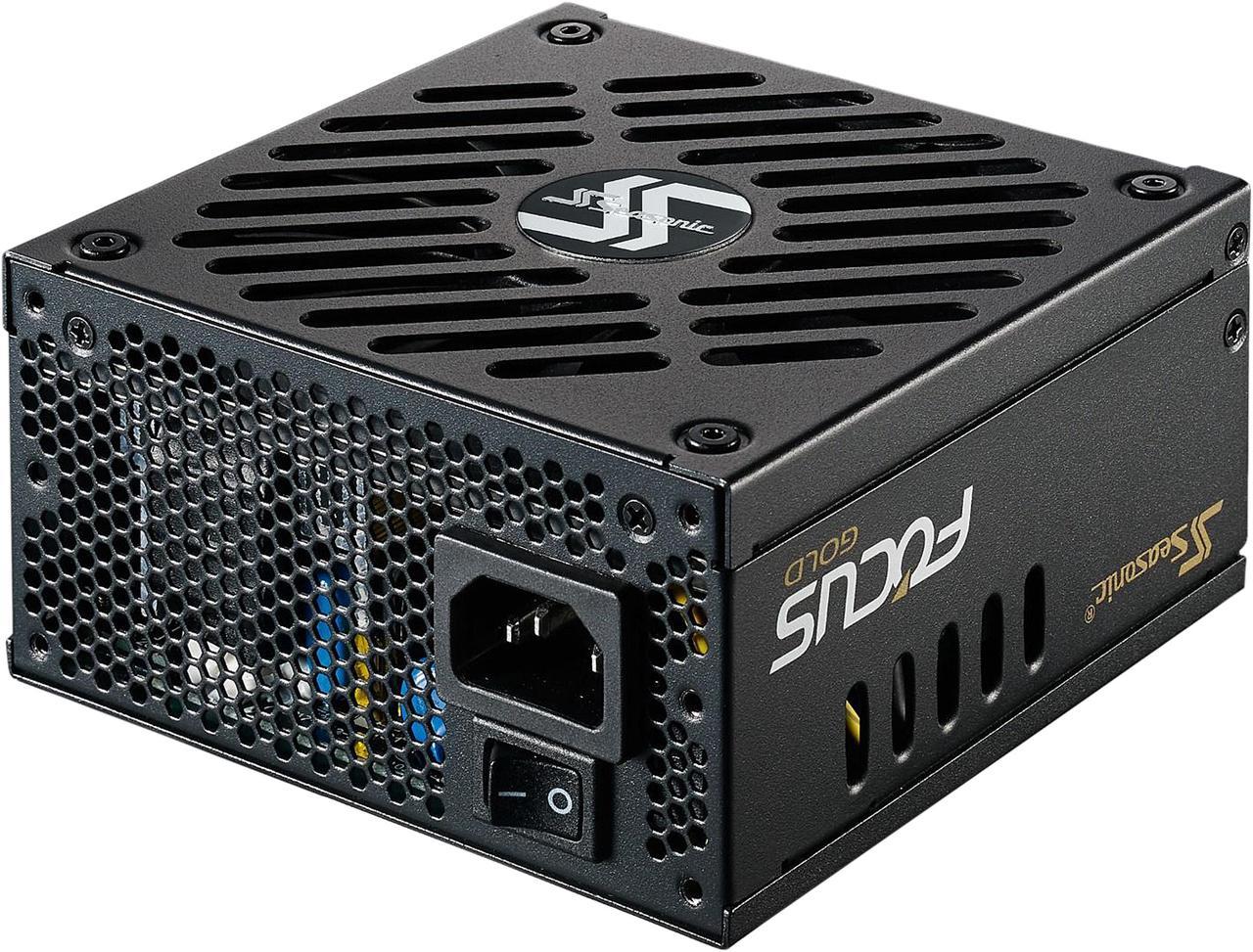 Seasonic FOCUS SGX-450, 450W 80+ Gold, Full-Modular, SFX-L Form Factor, Compact Size, Fan Control in Fanless, Silent, and Cooling Mode, 10 Year Warranty, Power Supply, SSR-450SGX