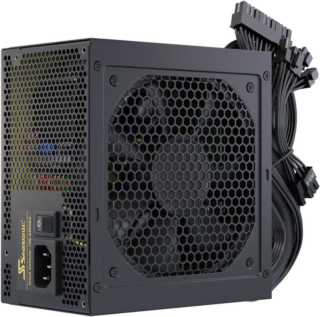 Alt view image 2 of 9 - Seasonic CORE GM-500, 500W 80+ Gold, Semi-Modular, Fan Control in Silent and Cooling Mode, Perfect Power Supply for Gaming and Various Application, SSR-500LM