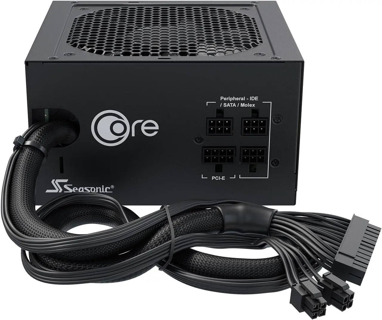 Alt view image 8 of 9 - Seasonic CORE GM-500, 500W 80+ Gold, Semi-Modular, Fan Control in Silent and Cooling Mode, Perfect Power Supply for Gaming and Various Application, SSR-500LM