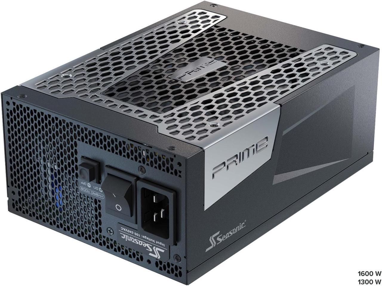 Seasonic PRIME TX-1600, 1600W 80+ Titanium, ATX Form Factor, Full Modular, Low Noise, Premium Japanese Capacitor, 12 Year Warranty, Nvidia RTX 30/40 Super, AMD GPU Compatible, Ref# SSR-1600TR