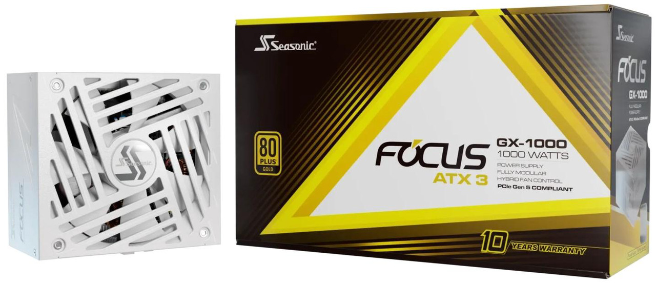 Open Box: SeaSonic FOCUS GX ATX 3 (2024) GX-1000 White 1000 W Power Supplies - Newegg.ca - Open Box condition - Image 19