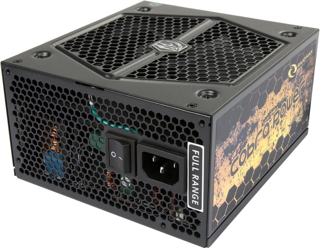 Main image of RAIDMAX Cobra series RX-1000AE-B 1000 W ATX 12V v2.3 / EPS 12V SLI Ready CrossFire Ready 80 PLUS GOLD Certified Modular Power Supply