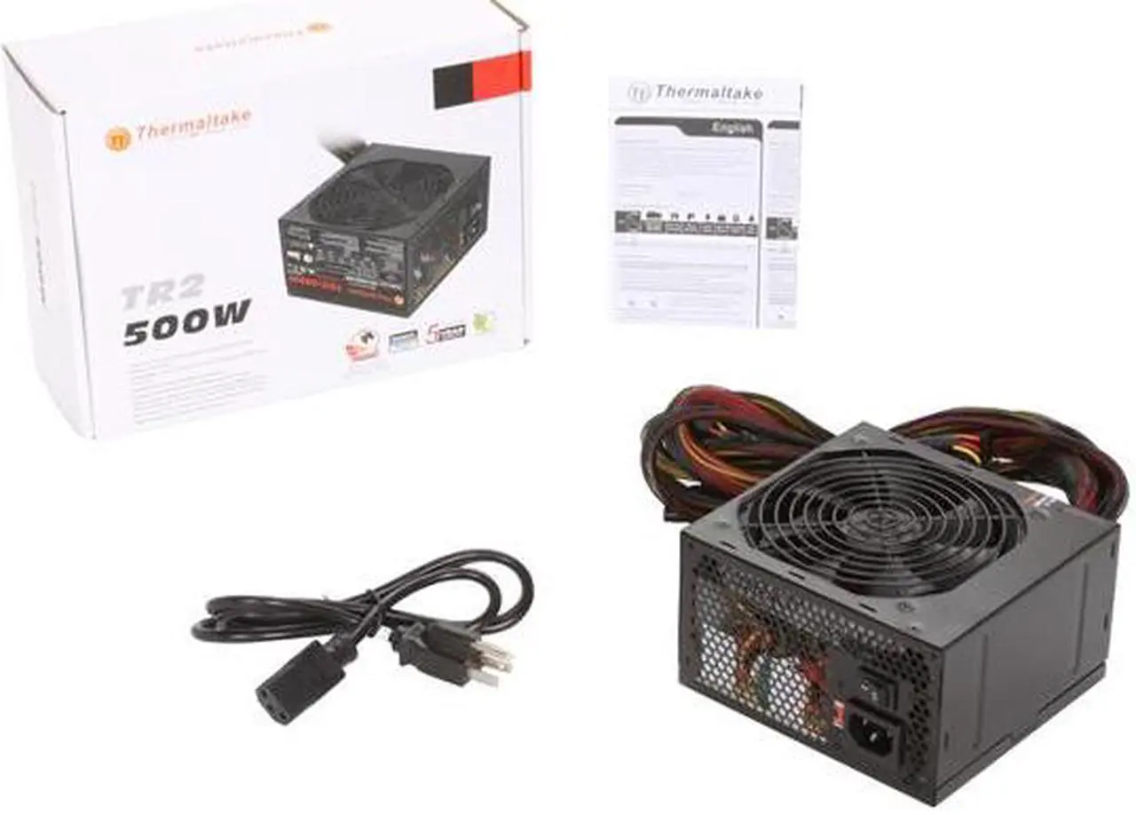 Alt view image 7 of 7 - Thermaltake TR2 W0379RU 500 W ATX 12V v2.2 Power Supply