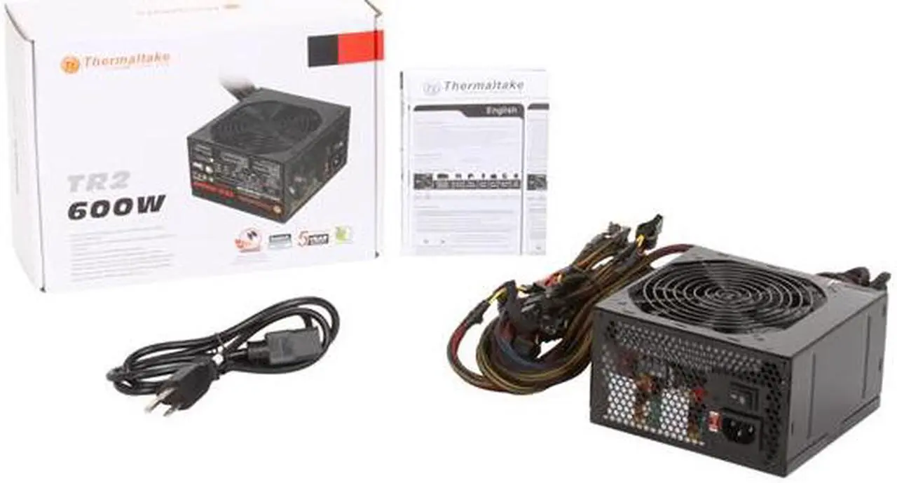 Alt view image 7 of 7 - Thermaltake TR2 W0388RU 600 W ATX 12V v2.2 Power Supply