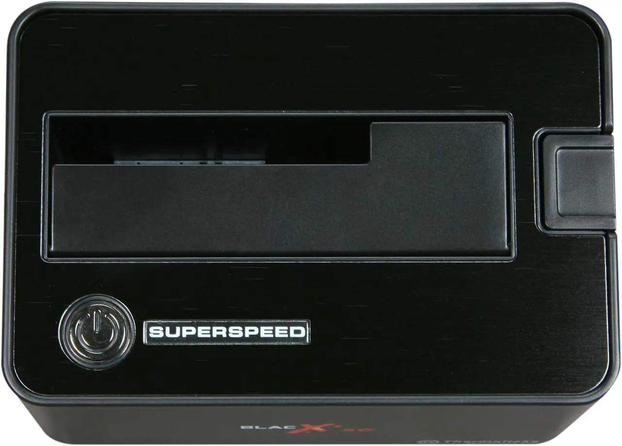 Alt view image 3 of 5 - Thermaltake BlacX 5G ST0019U ABS Plastic 2.5" & 3.5" Black SATA I/II/III USB 3.0 Docking Station