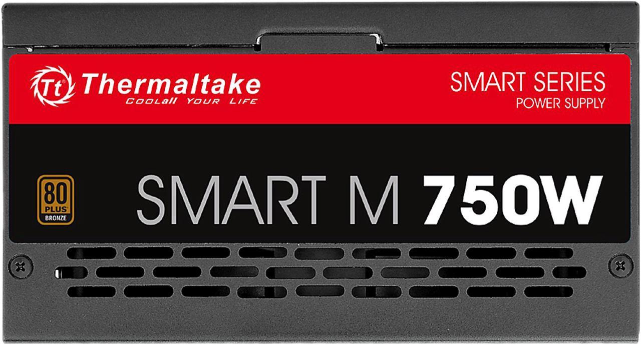 Alt view image 4 of 8 - Thermaltake SMART Series SP-750M 750 W ATX 12V V2.3 & EPS 12V SLI Ready CrossFire Ready 80 PLUS BRONZE Certified Semi-Modular Active PFC Power Supply