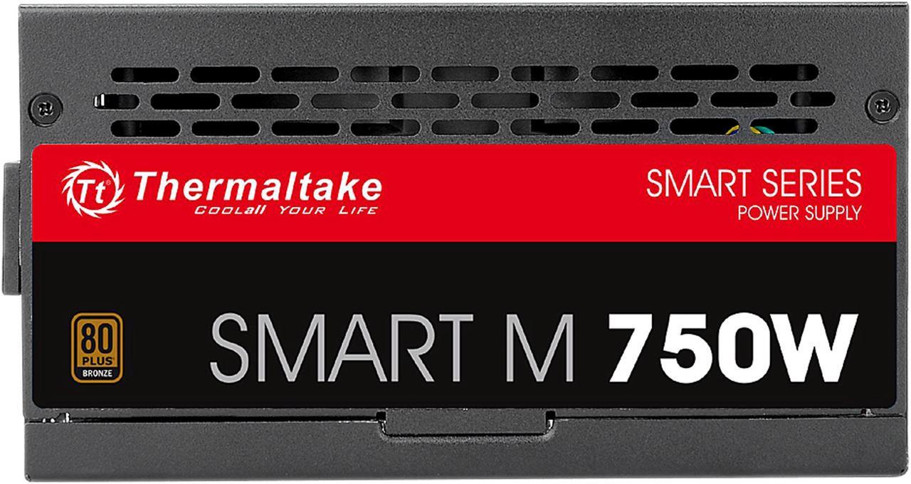 Alt view image 5 of 8 - Thermaltake SMART Series SP-750M 750 W ATX 12V V2.3 & EPS 12V SLI Ready CrossFire Ready 80 PLUS BRONZE Certified Semi-Modular Active PFC Power Supply